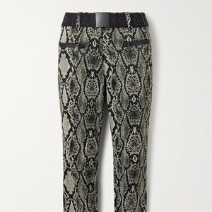 SIZE 4 - GOLDBERGH SKIN STRETCH SKI PANT IN SAND PYTHON PRINT